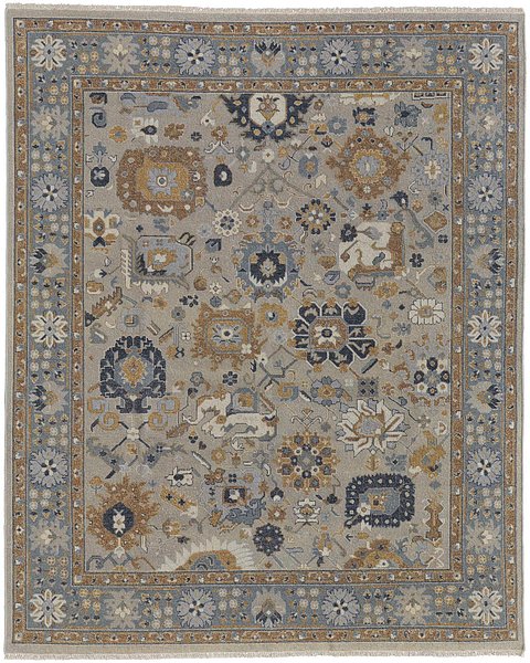 0612F Blue/Gold - Feizy